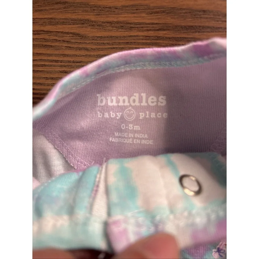 The Children's Place Mermaid Snug‎ Fit Cotton 1 Piece Pajamas 0-3 Mos NWT 2-Pk